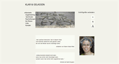 Desktop Screenshot of klar-und-gelassen.de